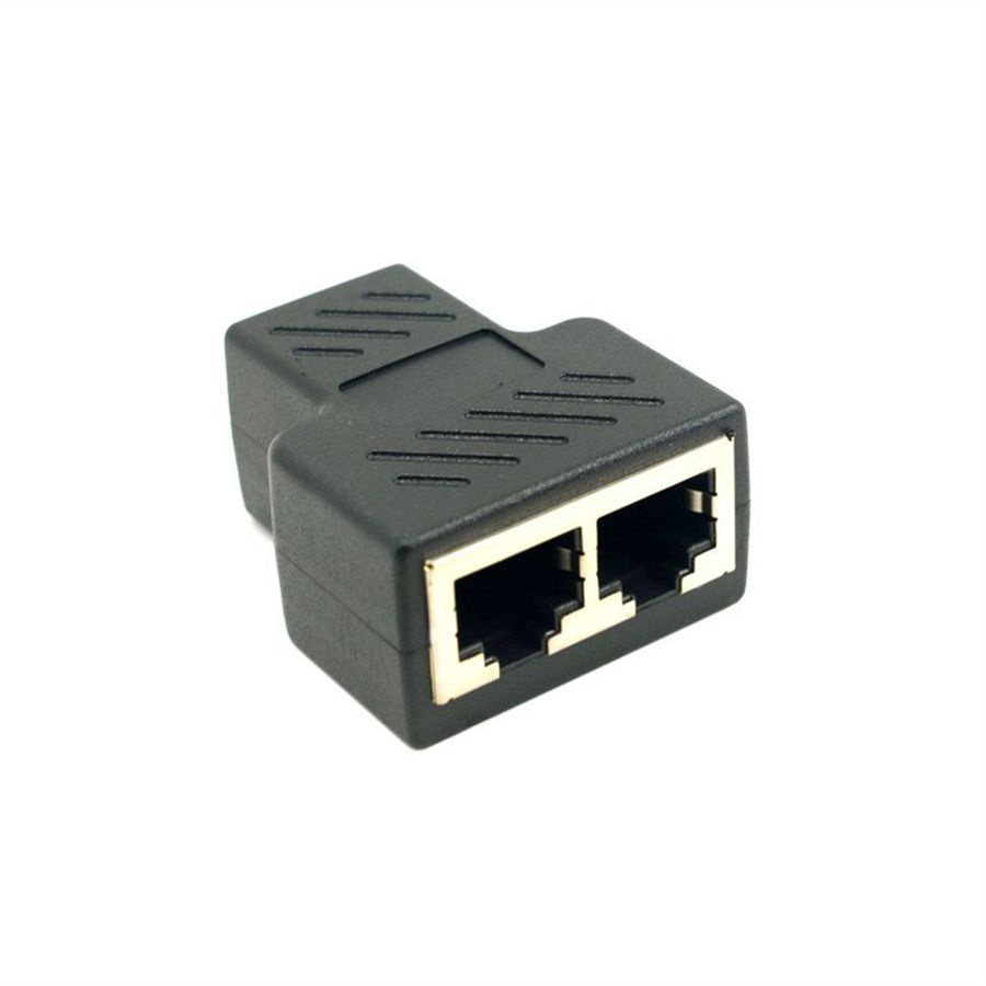 Адаптер-Разветвитель Rj45 от 1 до 2 Способов С Двойным Гнездовым портом ...