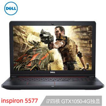 Игровой ноутбук Dell, 15.6, inspiron 5577, Intel Core i7-7700HQ, 8