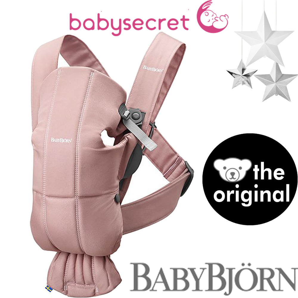 Рюкзак-Кенгуру для новорожденных BabyBjorn Mini Cotton 021.14 (old rose)  #1