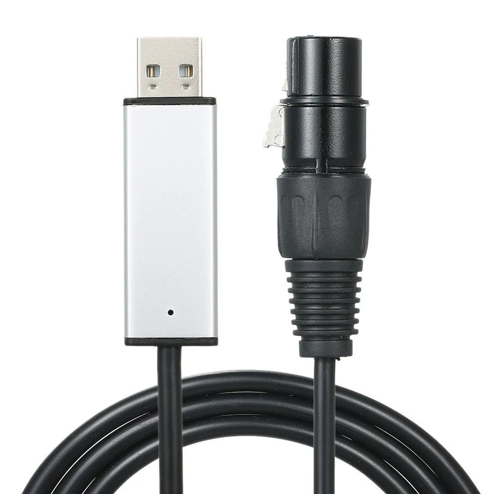 USB-адаптер интерфейса DMX512 Контроллер светодиодного освещения сцены ...