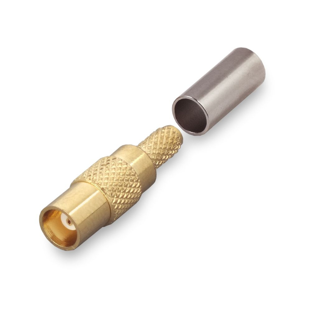 Разъем MCX-female под кабель RG174, RG178, RG316, 50 Ом, обжимной под ...