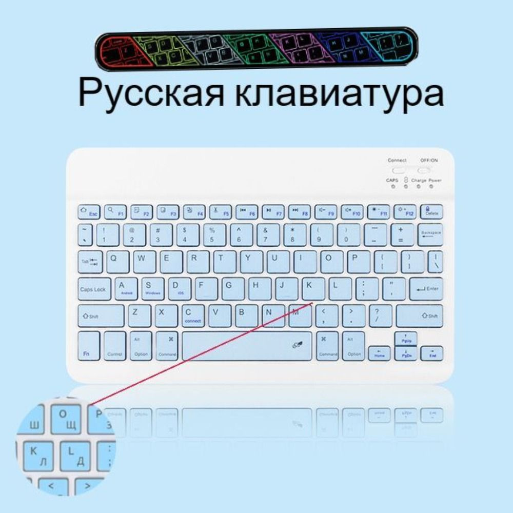 SZAMBIT Клавиатура беспроводная RF02, Русская раскладка, синий  #1