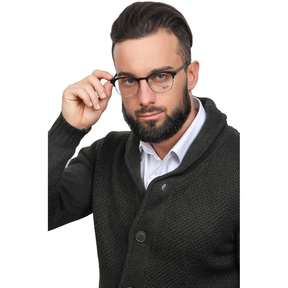 Оправа для очков Ray-Ban RX 6317 2832 D51, мужская и женская, черная ...