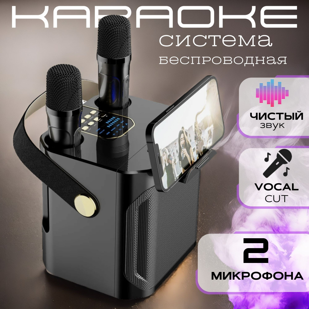 Караоке система VOXORIA с двумя беспроводными микрофонами с функцией  Bluetooth