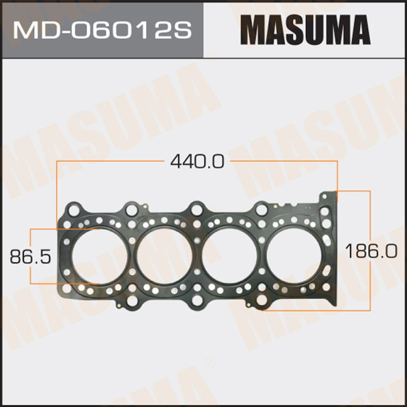 Masuma Прокладка ГБЦ, арт. MD-06012S, 1 шт. #1