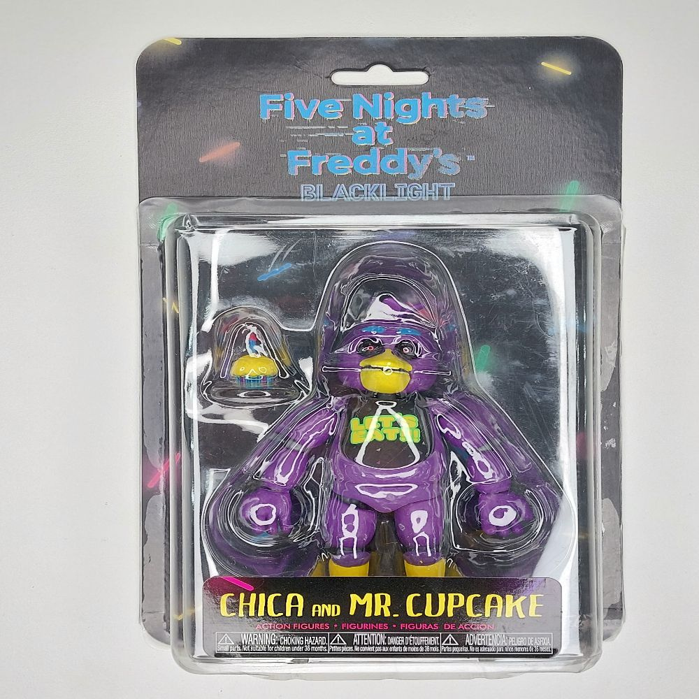 Фигурка Чика Chica black light из хоррор игры Пять 5 ночей у Фредди (ФНАФ)  Freddy - купить с доставкой по выгодным ценам в интернет-магазине OZON  (878597987)