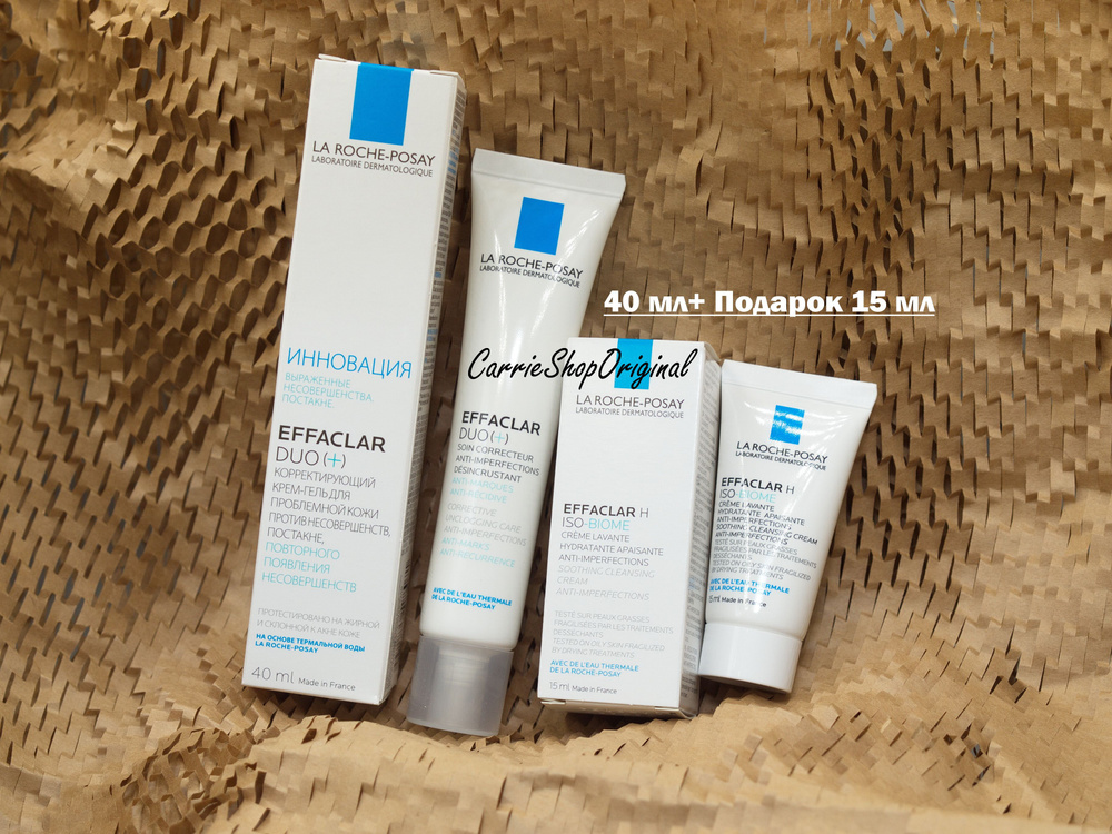 Effaclar Duo(+) Корректирующий крем-гель для лица от прыщей и постакне, для проблемной, жирной кожи, #1