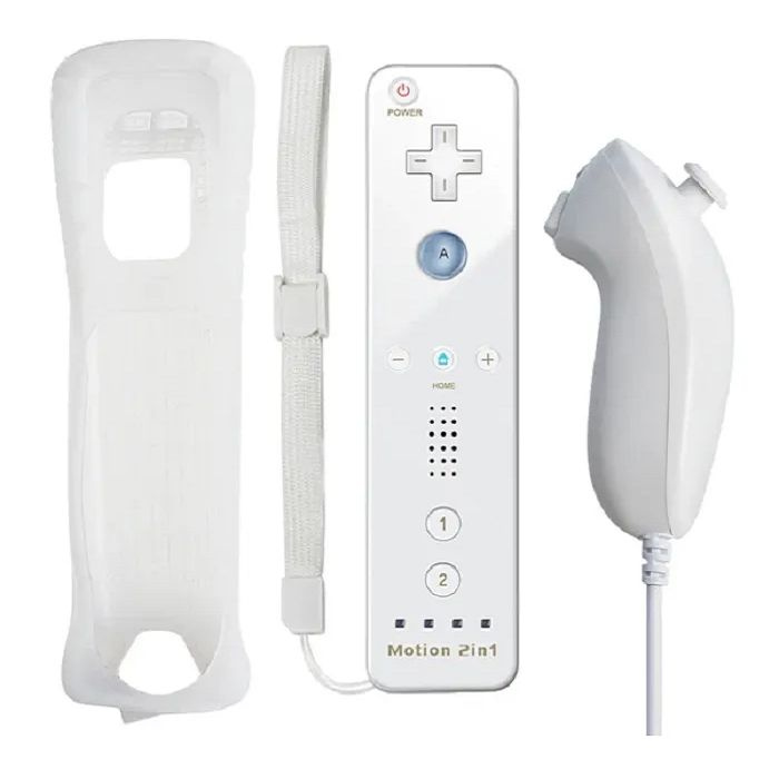 Набор геймпадов Wii Remote Plus и Wii U Nunchuk для приставки