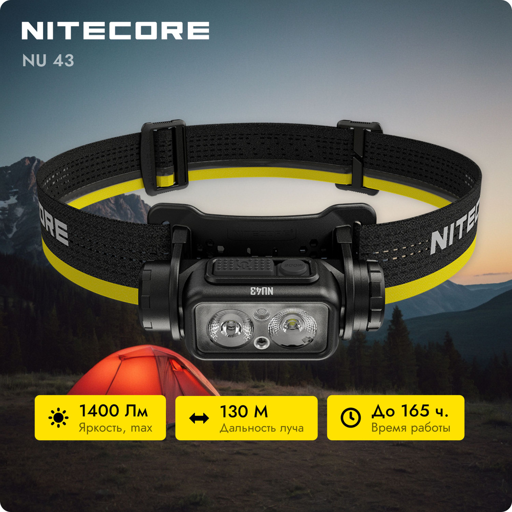 Налобный фонарь NITECORE NU43 LUMINUS SST-20-W #1