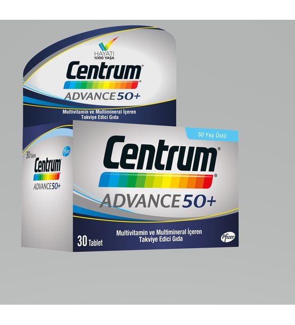 Центр Поливитамины Advance,30 таблеток / Centrum Multivitamins Advance 50+ Plus 30 Tablets  #1