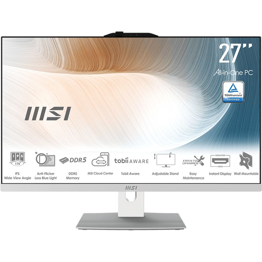 MSI 27" Моноблок Modern AM272P 1M (Intel Core 5 120U, RAM 8 ГБ, SSD 256 ГБ, Intel Iris Xe Graphics, Без #1