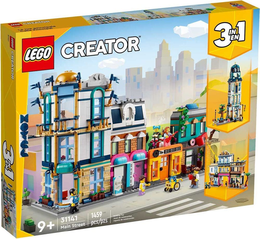 Конструктор LEGO CREATOR 3-in-1 Главная улица, 1429 деталей, 9+, 31141