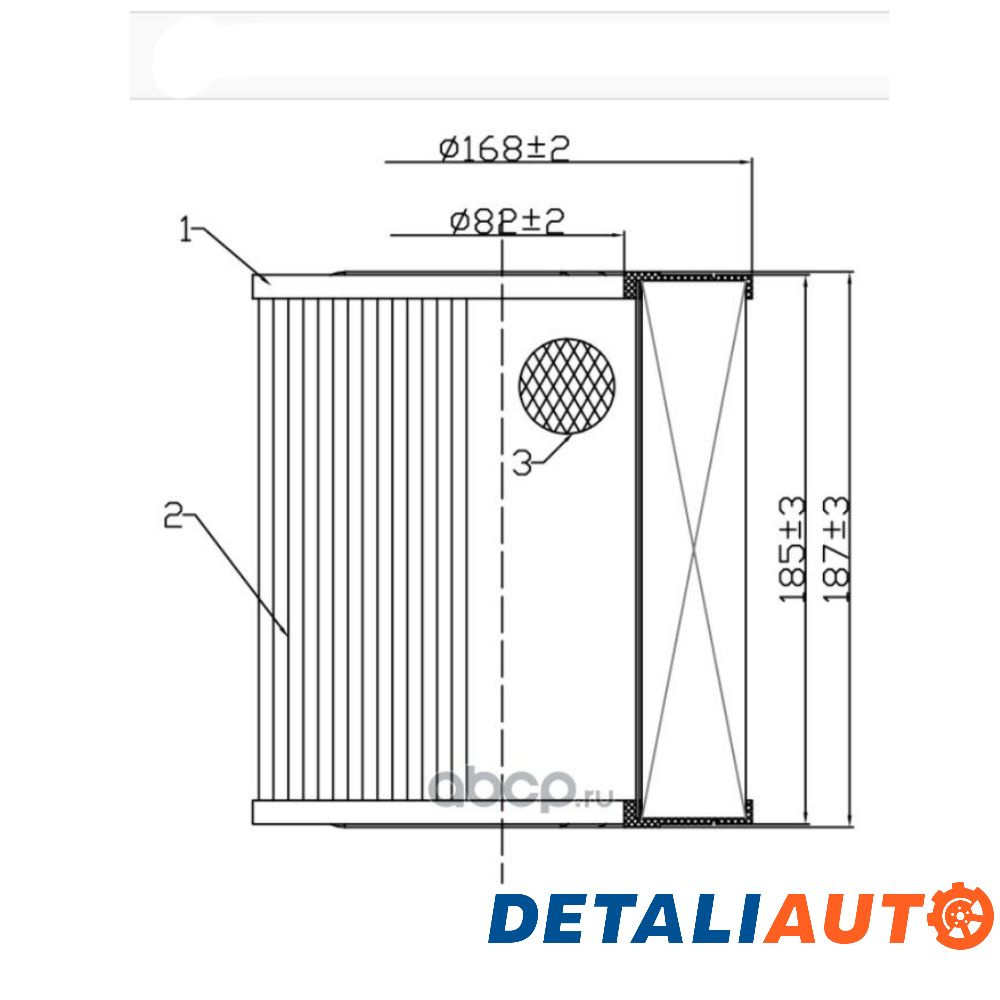 Фильтр воздушный TOTACHI TA-1624 VIC A-524V OEM 8870843230 #1