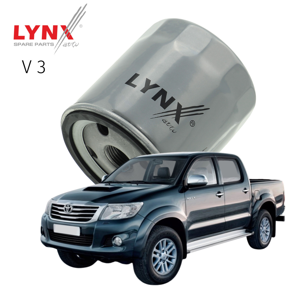 Фильтр масляный Toyota Hilux (7) / Тойота Хайлюкс 2011 2012 2013 2014 2015 V3 1KD-FTV / 1шт LYNXauto #1