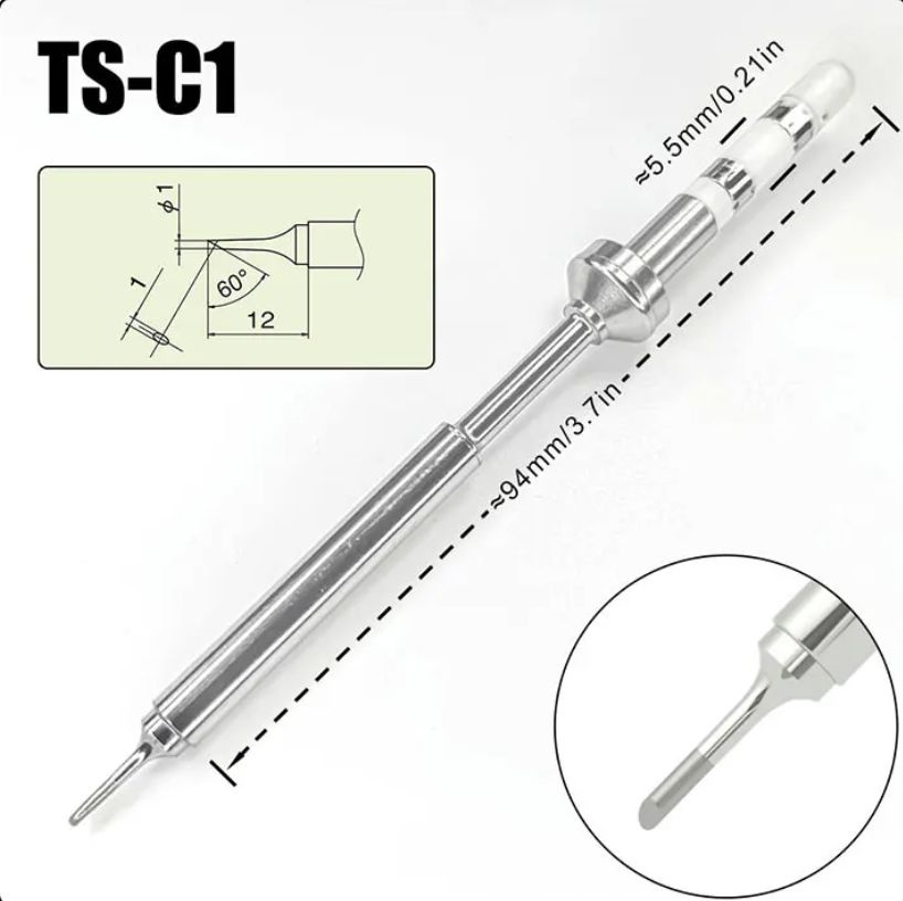 Жало для паяльника TS100 / TS 101, TS-С1, 1 шт. #1