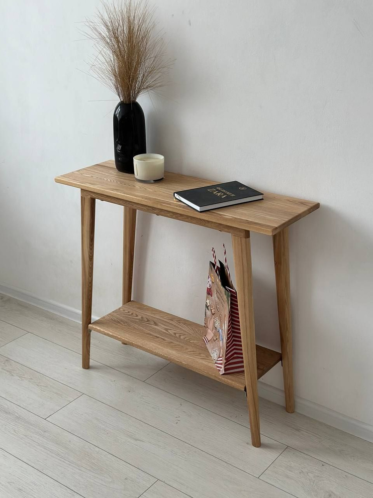 Консоль из Ясеня с полочкой, 90х30х80 см - купить по низким ценам в ...