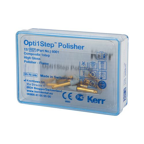 Opti1Step Kit полиры в наборе пламя 8001 (12 шт) Kerr #1