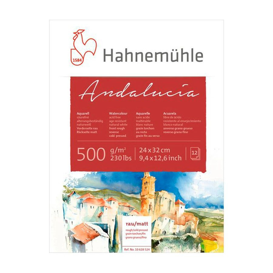 Альбом-склейка для акварели Hahnemuhle Andalucia, 24х32 см, 12 листов  #1