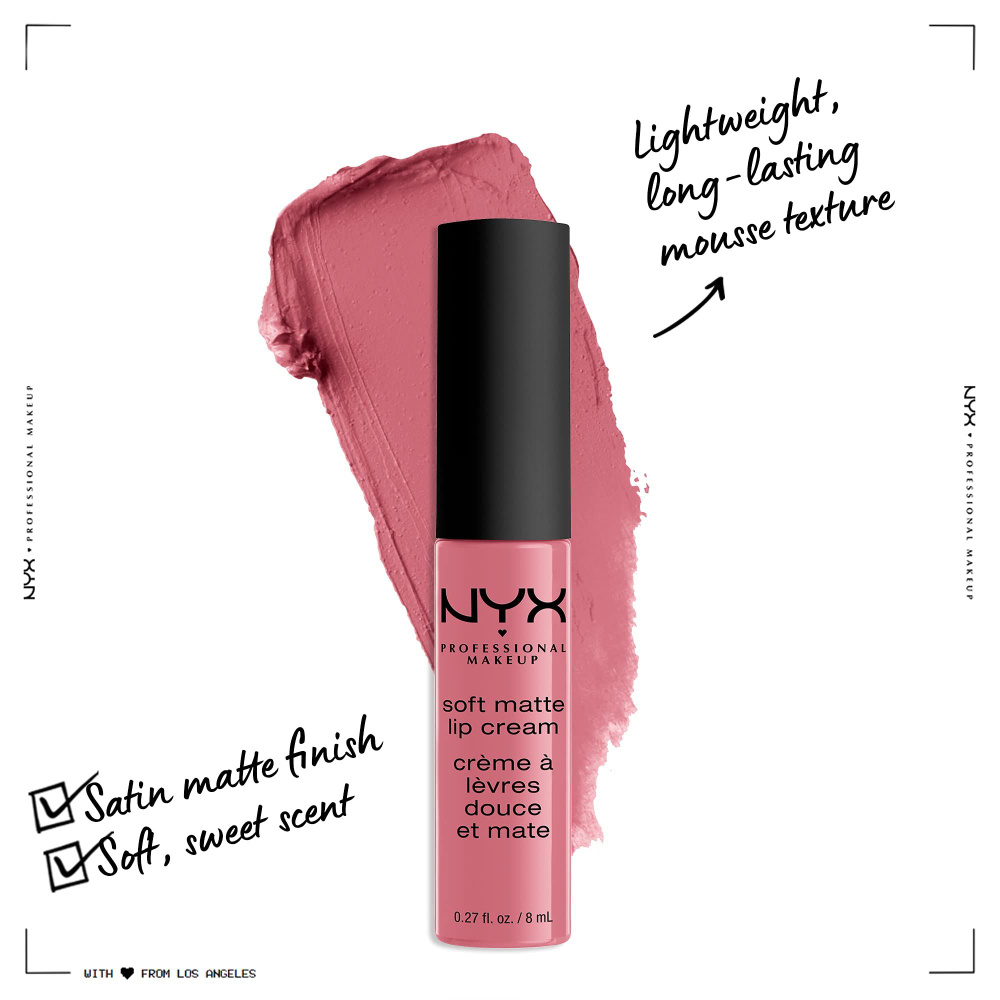 NYX PROFESSIONAL MAKEUP Мягкий матовый крем для губ, легкая жидкая помада  #1