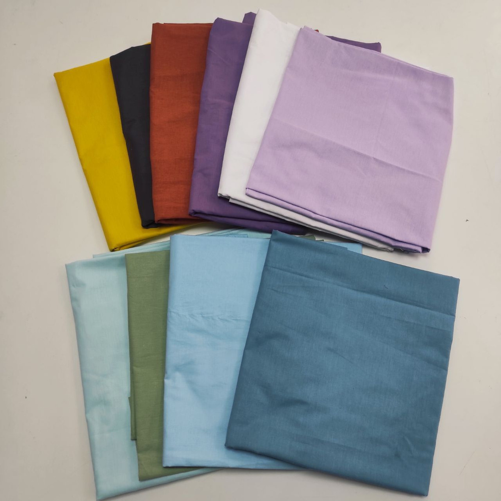 Лоскуты хлопковой ткани 3 кг. Бязь, поплин, перкаль. Для пэчворка ...