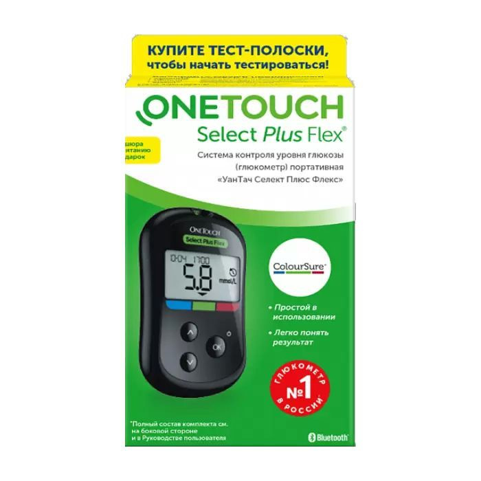 One Touch Select Plus Flex, глюкометр #1