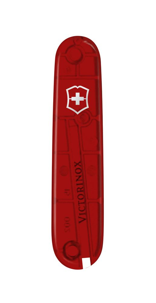 Накладка передняя для ножей VICTORINOX 91 мм красная полупрозрачная C.3600.T3  #1