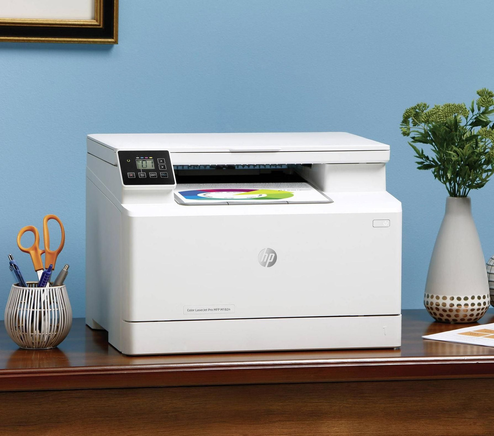 МФУ HP Color LaserJet Pro M182n цветной принтер/копир/сканер A4 купить ...