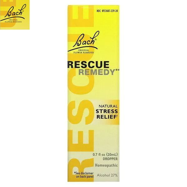 Rescue Remedy, Natural Stress Relief, капли для снятия стресса, 20 мл #1