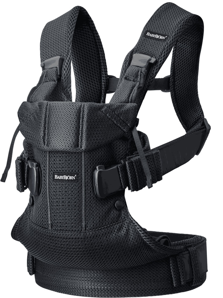 эргорюкзак BabyBjorn One Air 3D Mesh для переноски новорожденных,Black  #1