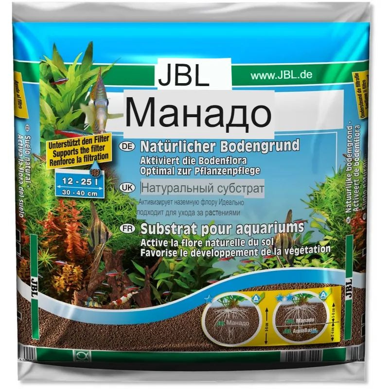 Питательный грунт для аквариума Jbl Manado Dark 10l - купить с ...