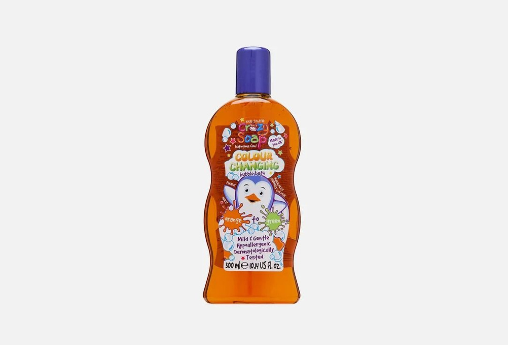 KIDS STUFF crazy soap colour changing bubble bath orange to green Пена для ванн, меняющая цвет  #1