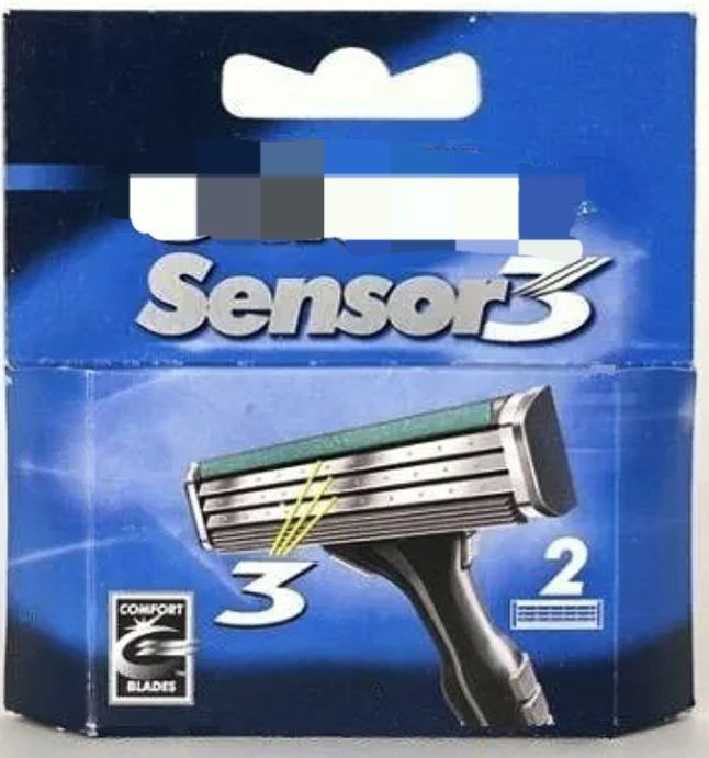 Сменные кассеты Джилет Sensor 3, 2 шт - купить с доставкой по выгодным ...