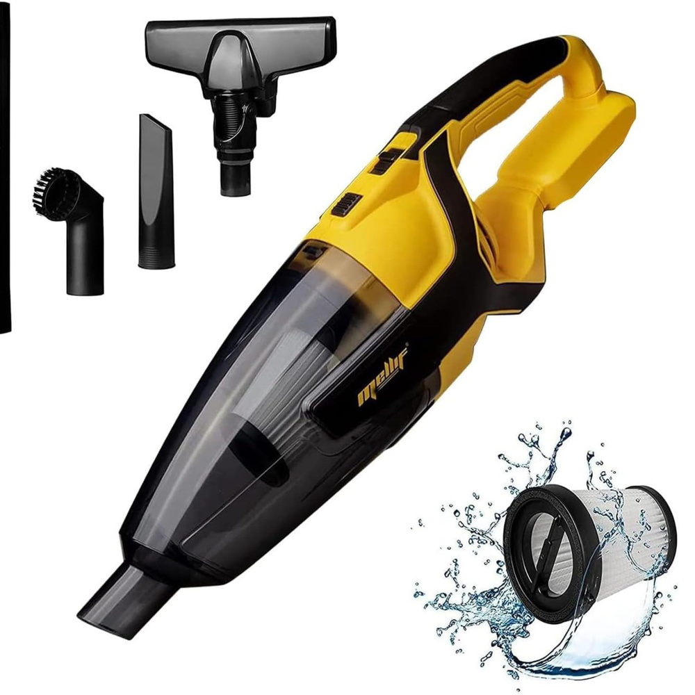 Беспроводной пылесос Mellif подходит для работы от аккумулятора DeWalt ...