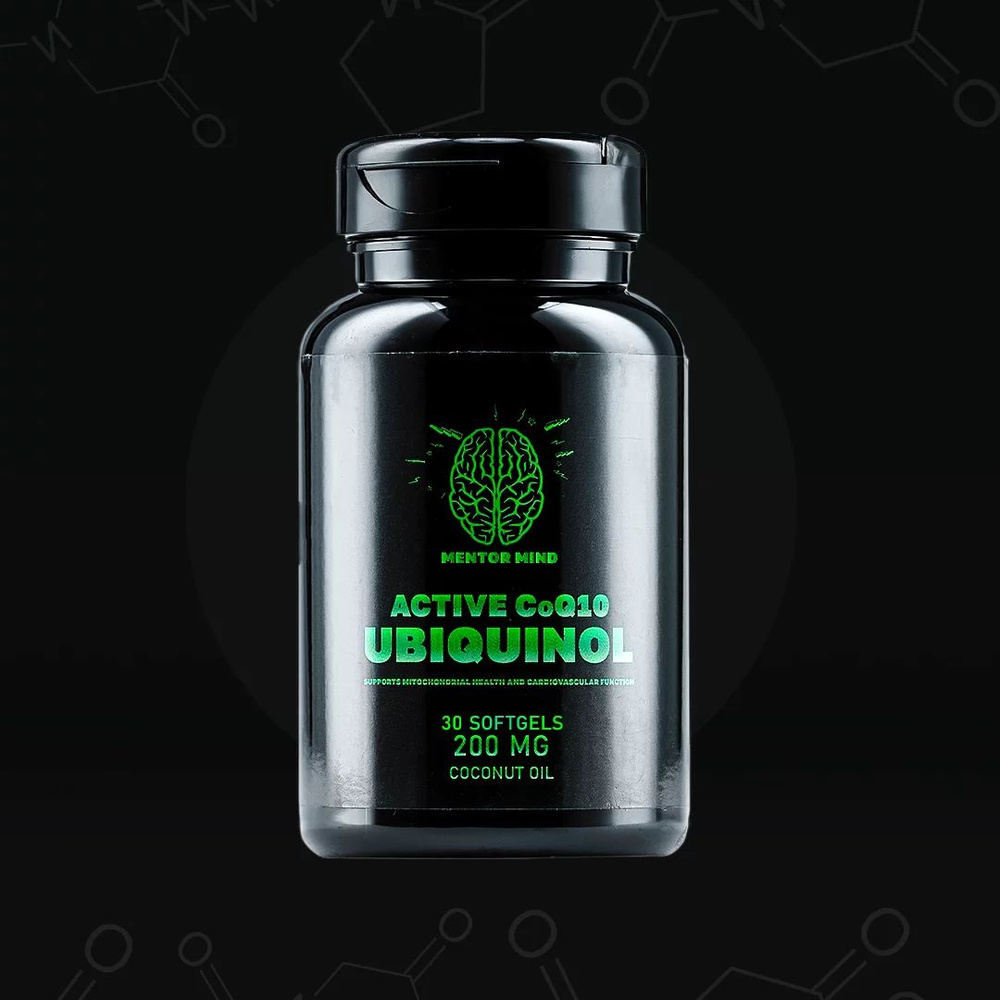 CoQ10 Ubiquinol Убихинол 200 мг Mentor Mind, 30 софтгеля - купить с ...