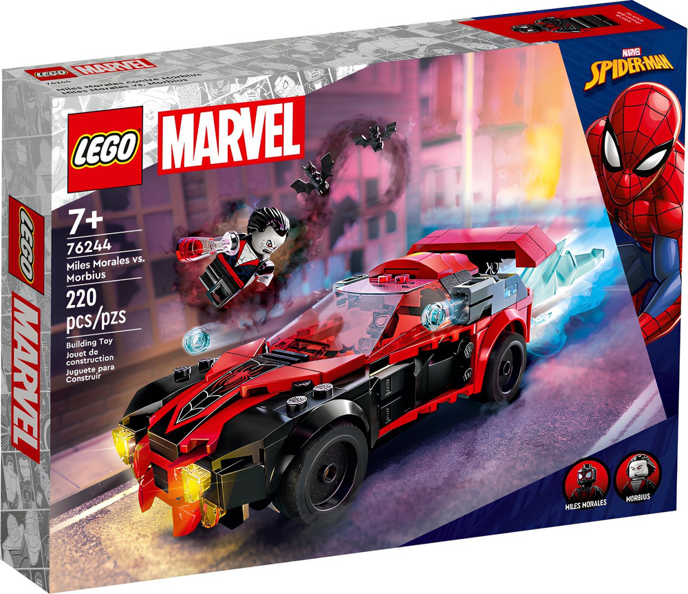 Конструктор LEGO Super Heroes 76244 Miles Morales vs. Morbius #1