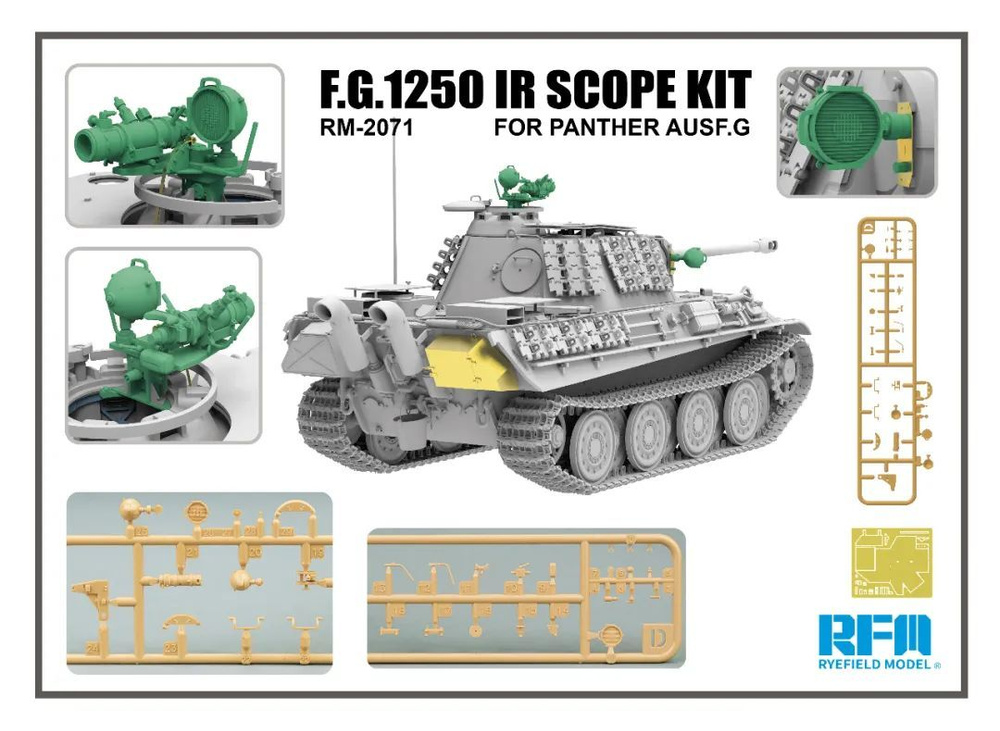 Rye Field RFM 2071 1/35 fg.1250 ir scope Компонент обновления Для Пантеры ausf.g Обновить пакет  #1