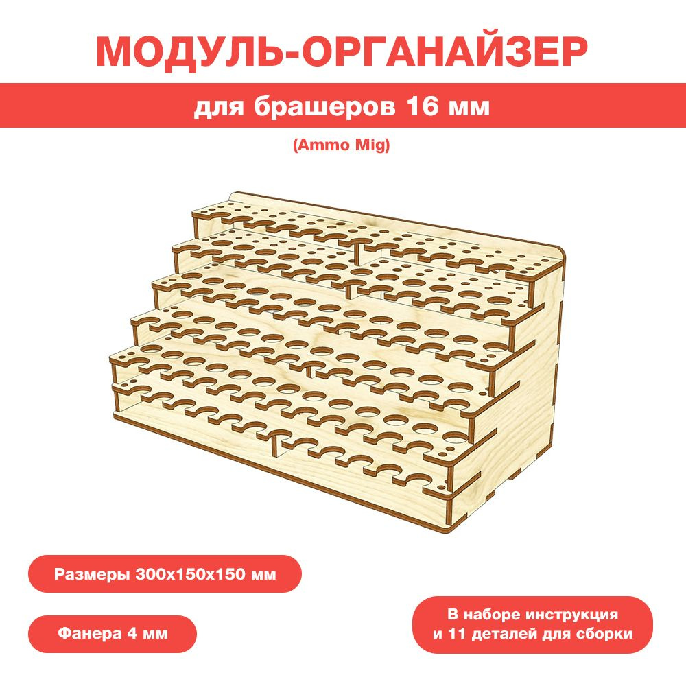 Модуль-органайзер для брашеров Ammo Mig 16 мм #1