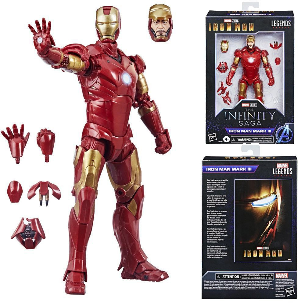 Игрушечная фигурка Iron Man Mark 3 из серии Hasbro Marvel Legends, выполненная в 6-дюймовом масштабе, #1