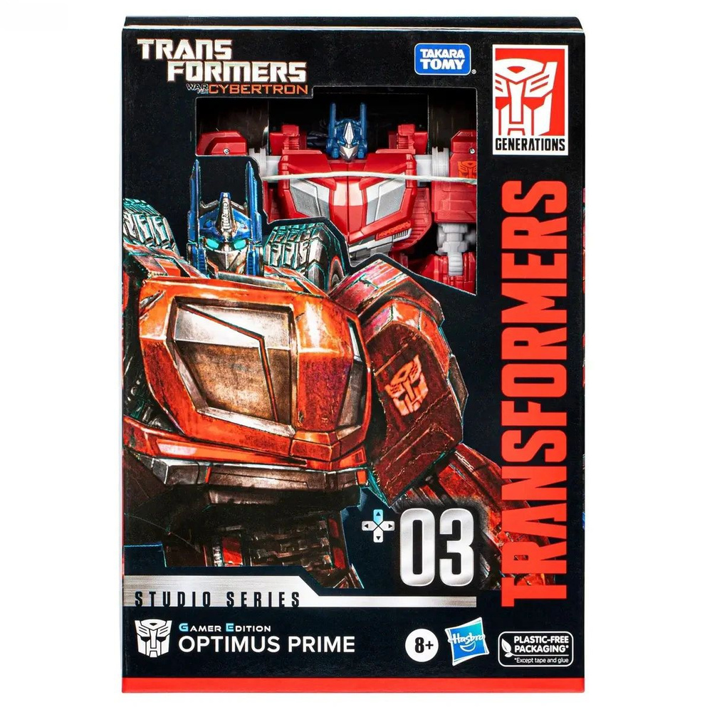 Трансформеры игрушки Hasbro Studio Series Voyager Transformers: War for Cybertron 03 Gamer Edition Optimus #1