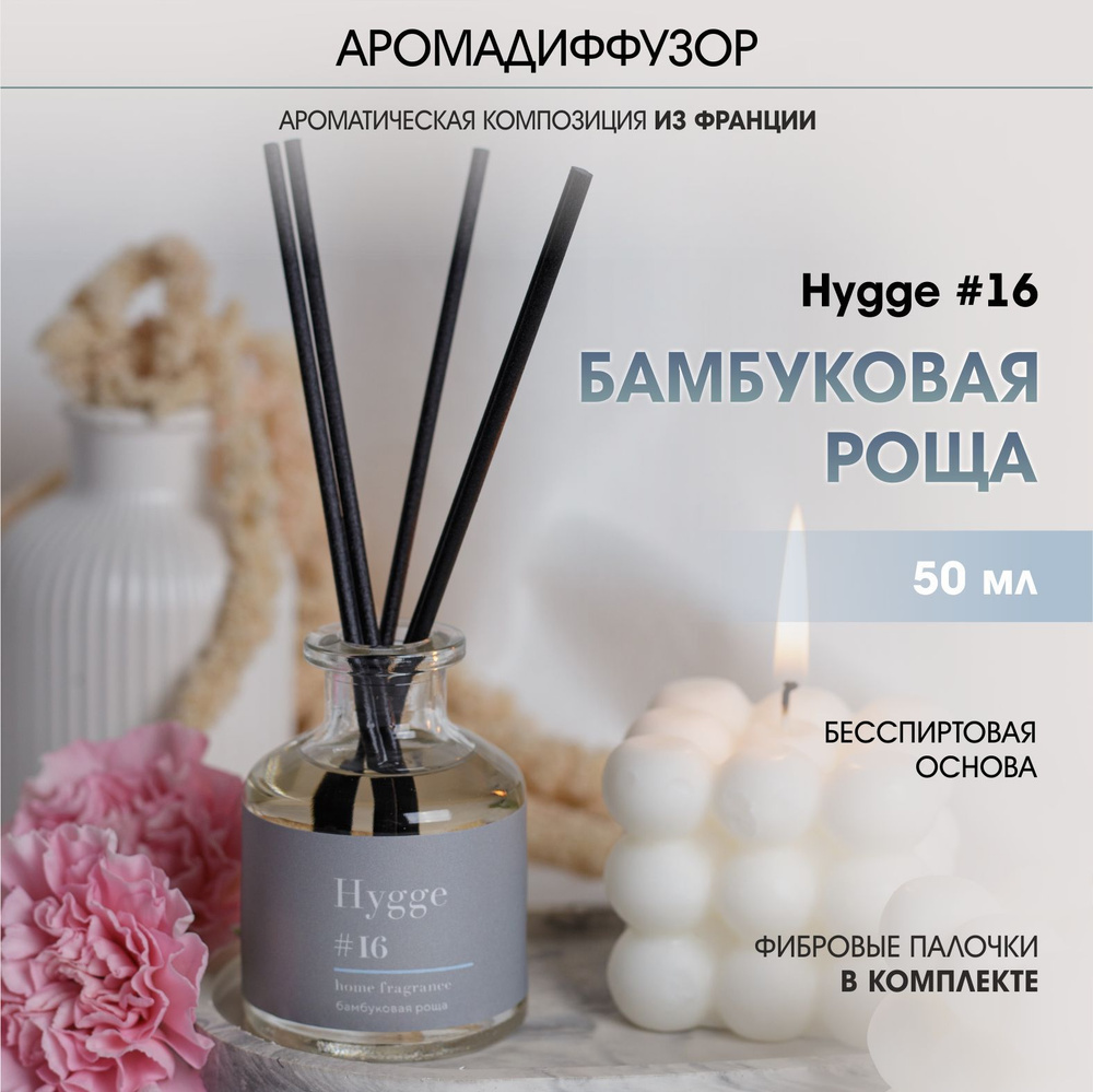 Аромадиффузор Arida Home,50 мл,Hygge 16 Бамбуковая роща #1