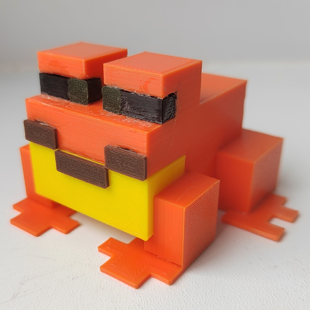 Фигурка Minecraft Frog Orange #1