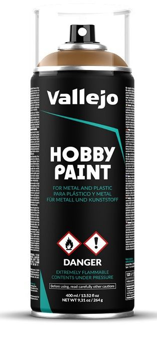 Аэрозольная грунтовка Vallejo серии Aerosol - Leather Brown (400 мл) #1