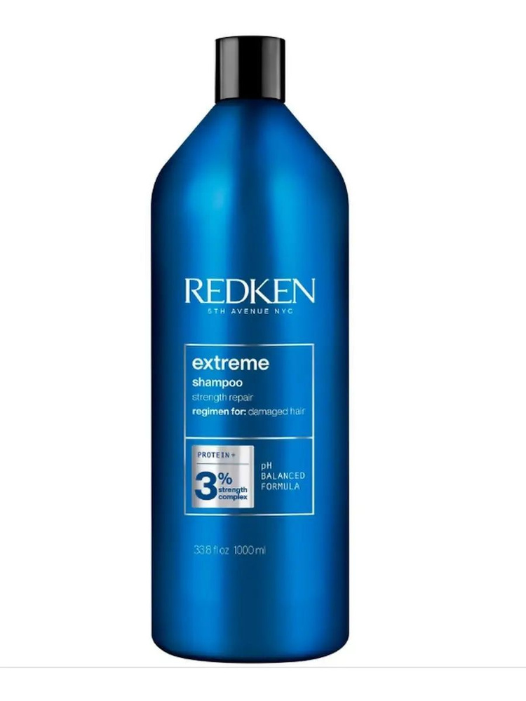 Redken Укрепляющий шампунь для ослабленных волос Extreme Shampoo, 1000 мл  #1