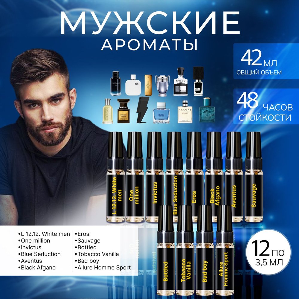 Премиум парфюм духи мужские набор Микс 42мл селективная парфюмерия с ...