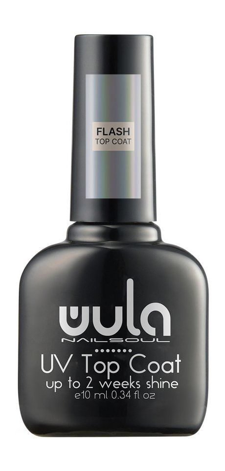 WULA NAILSOUL Верхнее покрытие для ногтей светоотражающее UV Flash Top Coat, 10 мл  #1