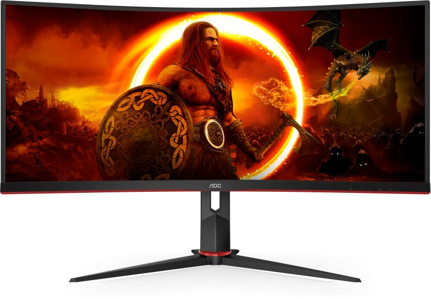 AOC 34" Монитор CU34G2XP/BK, черный #1