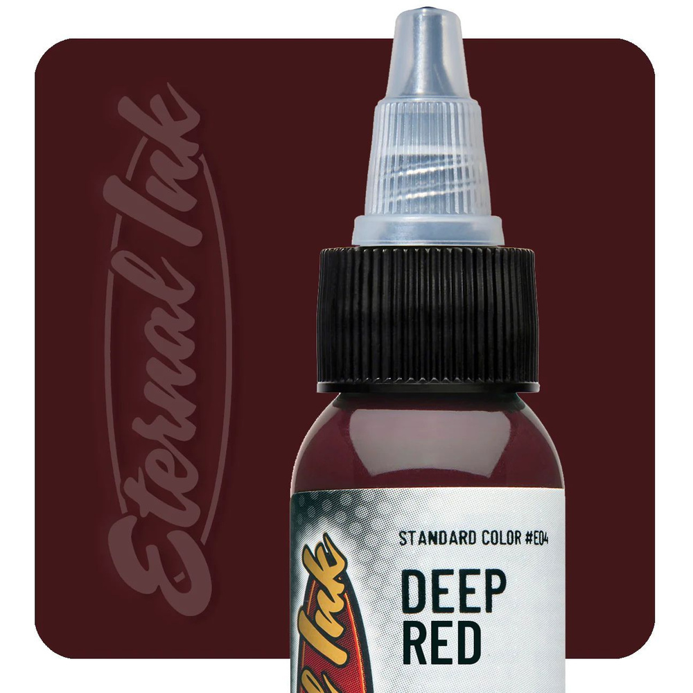 DEEP RED Eternal краска пигмент для тату красный оттенок (1/2 oz / 15 мл) #1