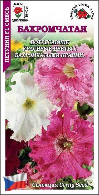 Петуния Бахромчатая смесь /Сотка/ 10шт/ h-40см d-8см/ #1