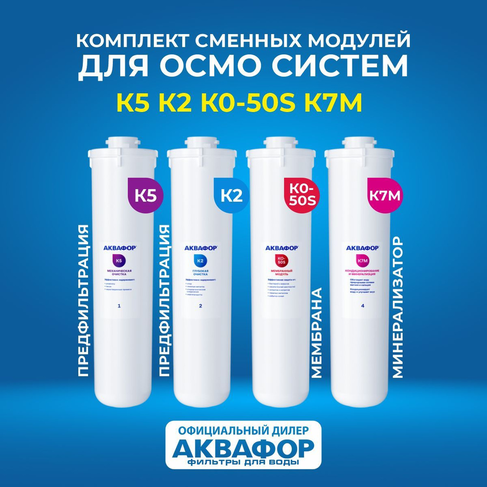 Сменные модули комплект АКВАФОР К5-К2-КО-50S-К7М #1