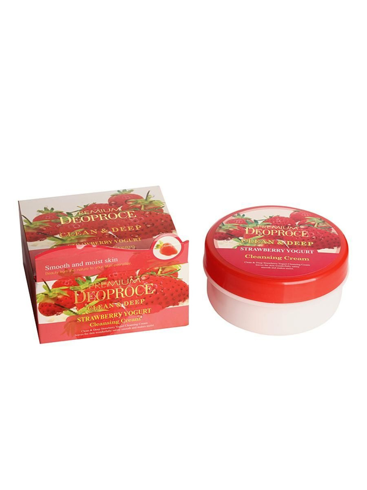 Крем для лица очищающий CLEAN DEEP STRAWBERRY YOGURT300г #1